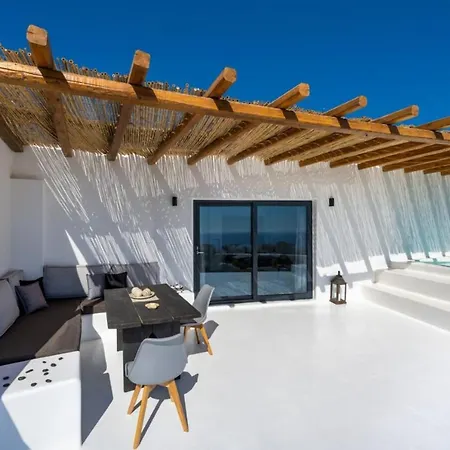 Superior Santorini 1 Bedroom Thea Private Heated Jacuzzi Beautiful Sea Views 빌라 *