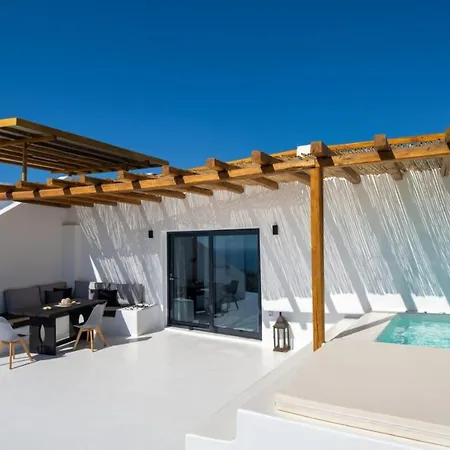 ヴィラ Superior Santorini 1 Bedroom Thea Private Heated Jacuzzi Beautiful Sea Views